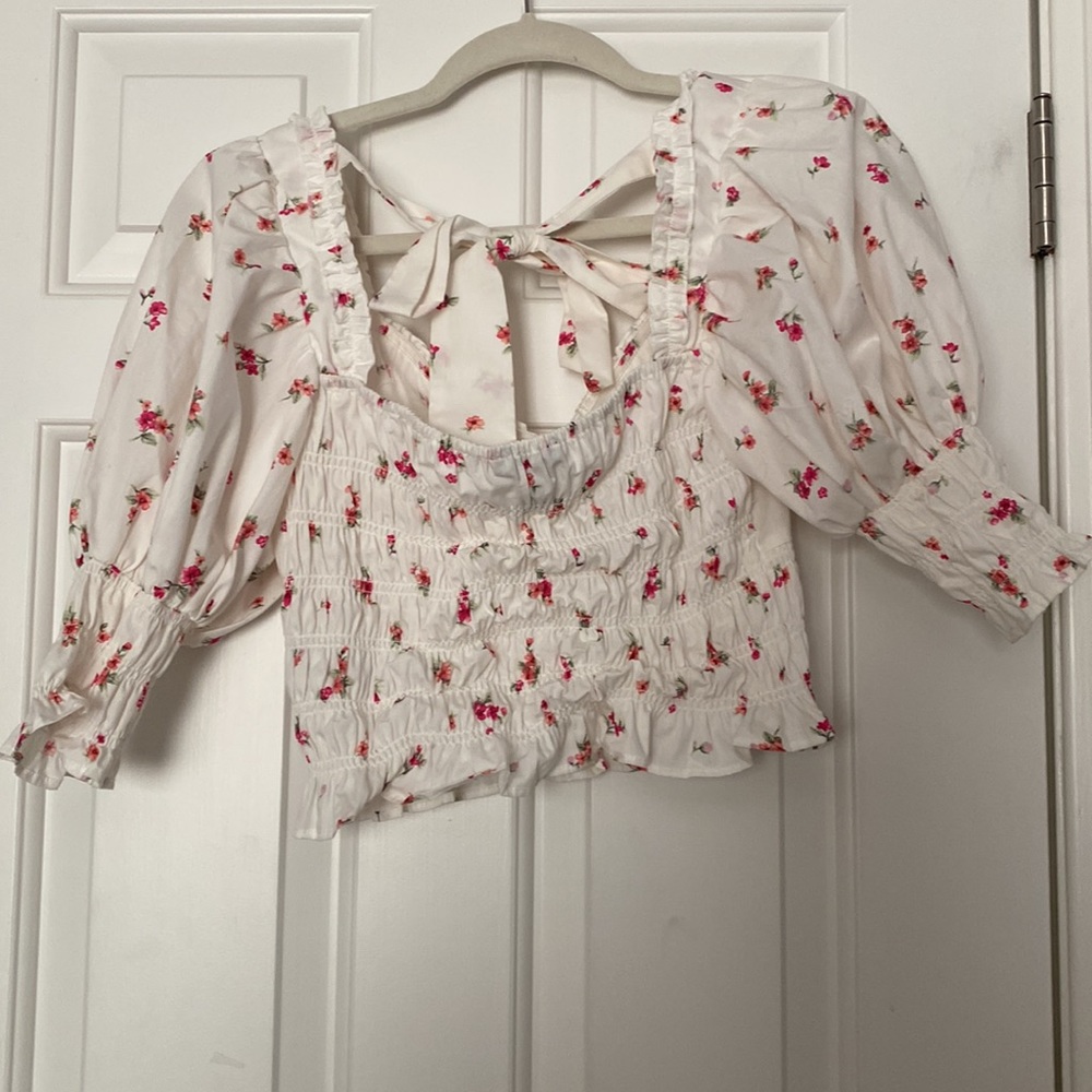 Floral crop top - Picture 2 of 3